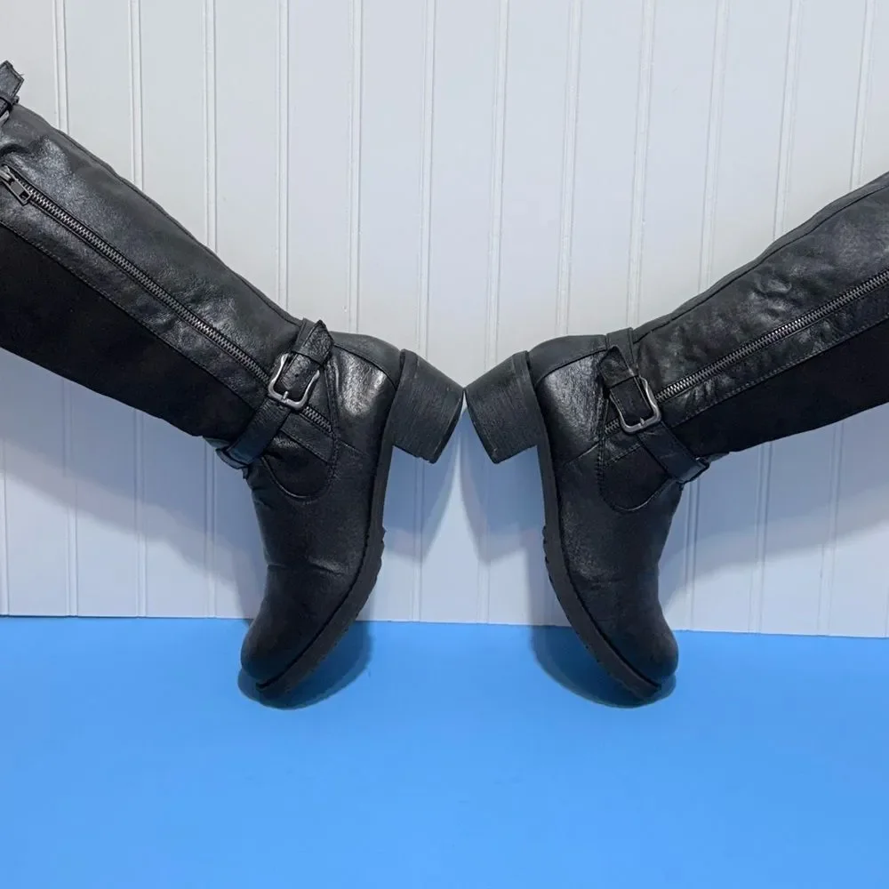 Baretraps Knightley Black Tall Riding Boots Size 6.5M